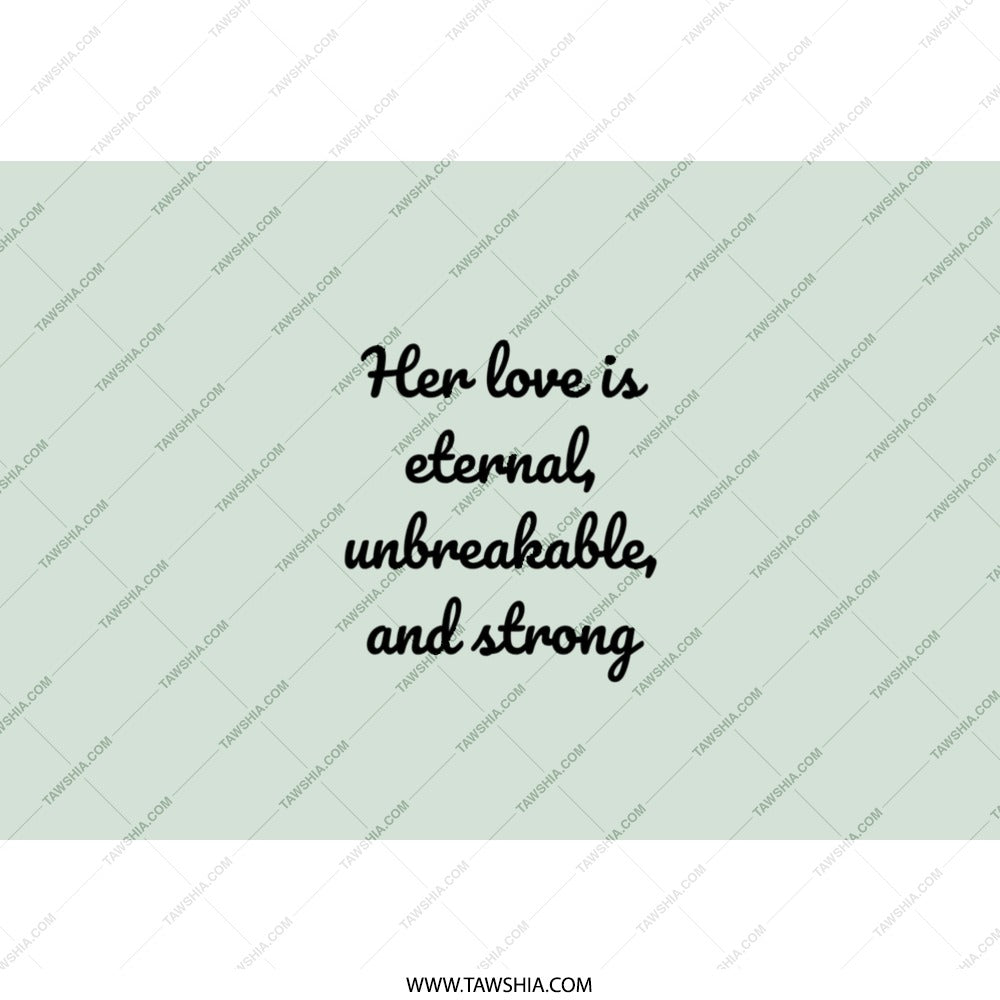 Eternal Love Tumbler, Unbreakable Strong Love, Inspirational Gift, Mom Wife, Sister, Personalized Tumblers, Keepsake Cup - Tawshia