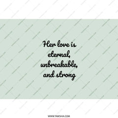 Eternal Love Tumbler, Unbreakable Strong Love, Inspirational Gift, Mom Wife, Sister, Personalized Tumblers, Keepsake Cup - Tawshia