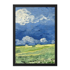Wheatfield under Clouded Sky Wall Art, Van Gogh Painting Print, Landscape Wall Decor, Impressionist Art, Fine Art Print, Famous Paintings - Tawshia