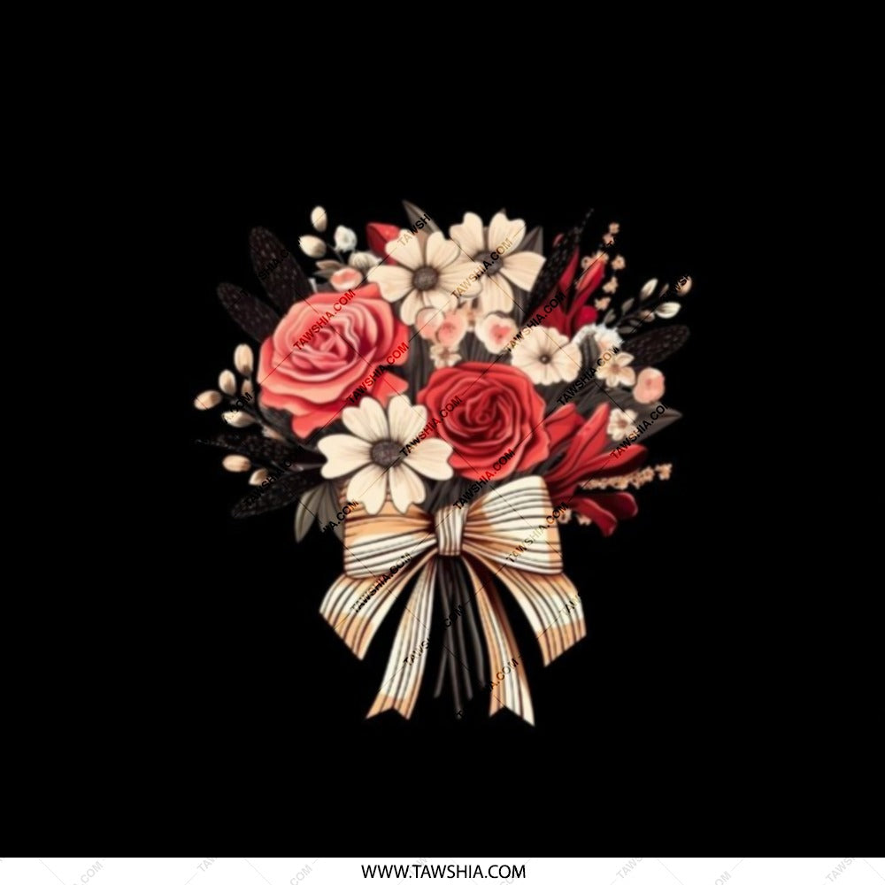 Floral Bouquet Pocket Mirror, Elegant Roses Compact Mirror, Gift For Her, Stylish Makeup Mirror, On The Go Beauty Essential - Tawshia