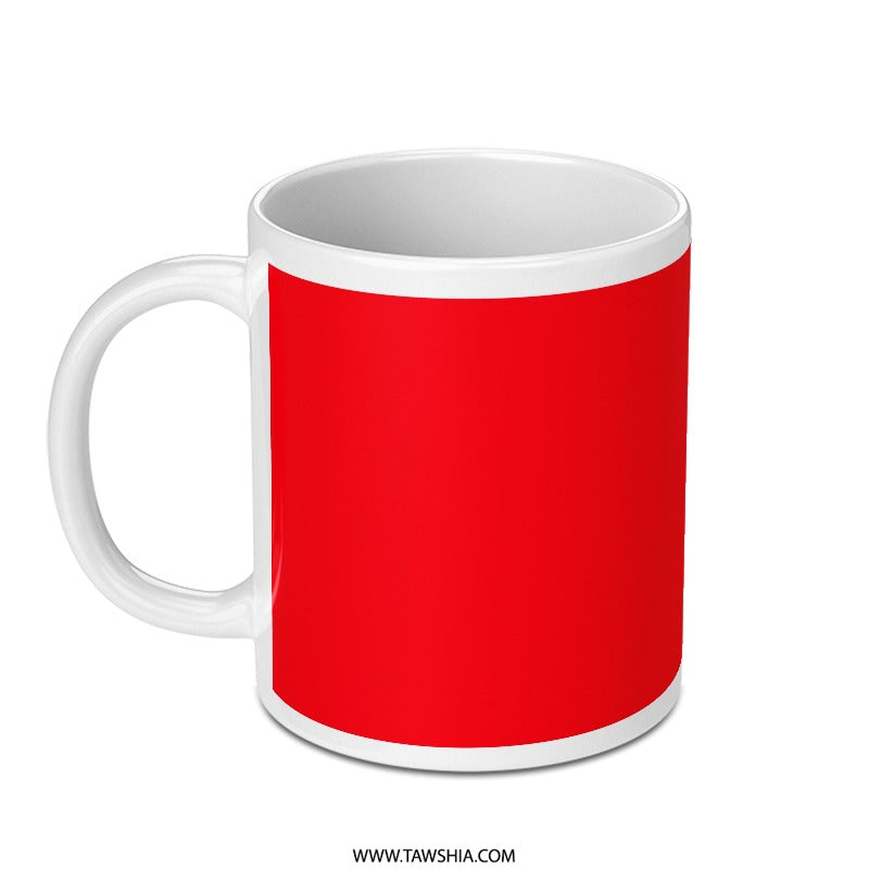 Bright Red Solid Color Mug Perfect Gift Product