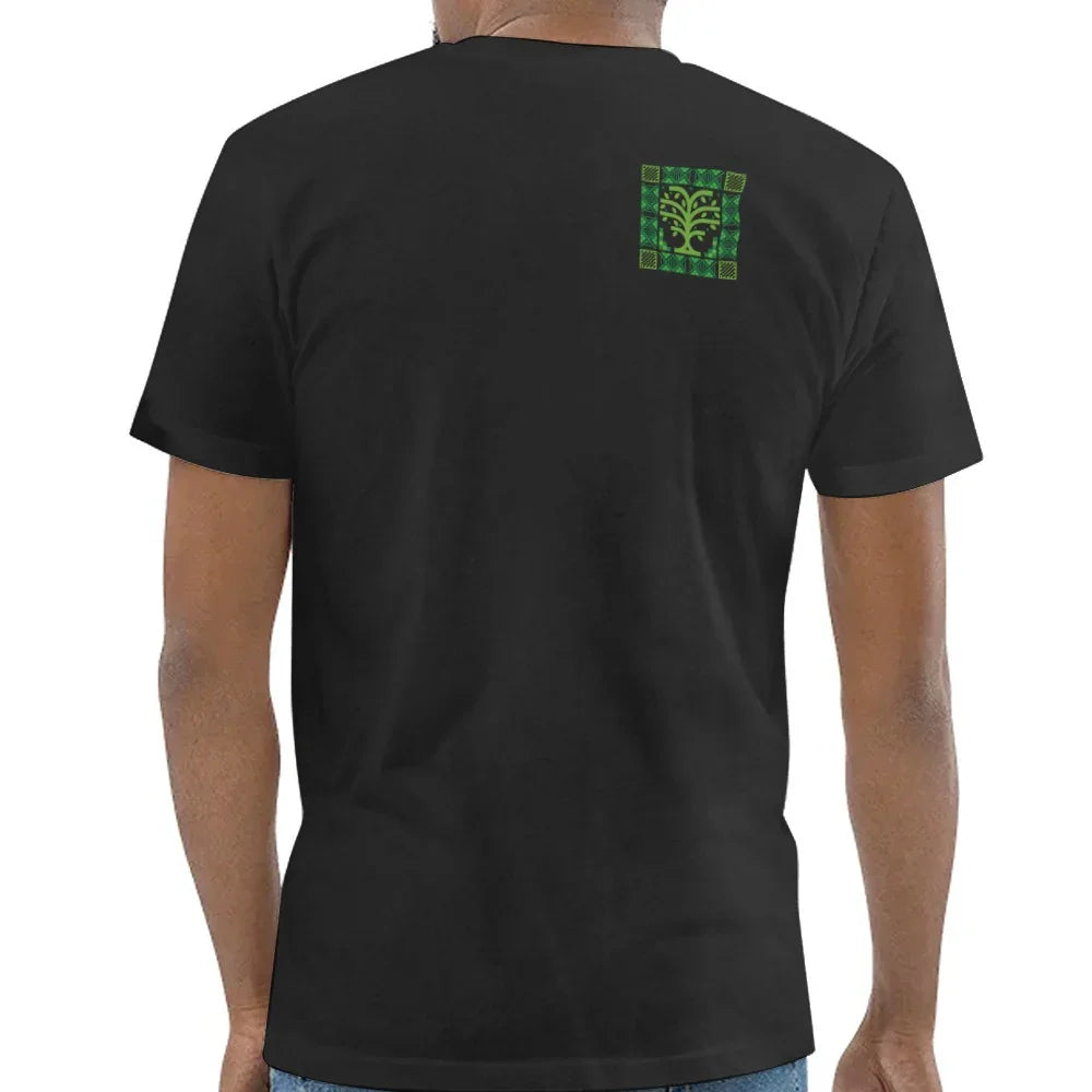 Green Face Square Back Design Men T-Shirt product type