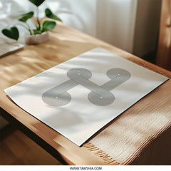 Geometric Photographic Print, Abstract Line Art, Modern Wall Decor, Minimalist Design, Home Decor - Tawshia