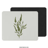 Green Seeded Plant Mouse Pad, Botanical Mousepad, Aesthetic Desk Decor, Nature Inspired Mousemat, Cute Office Gift, Home Office, Desk - Tawshia