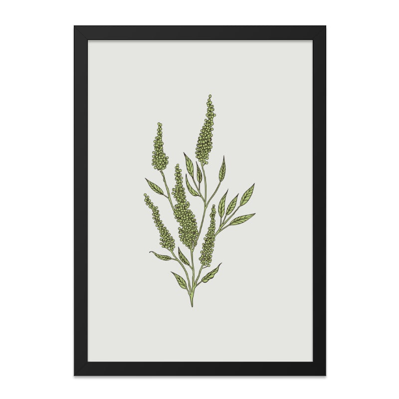 Botanical Wall Art, Green Plant Print, Simple Nature Decor, Minimalist Art Print, Modern Home Art, Farmhouse Decor, Kitchen Art, Wall Decor - Tawshia