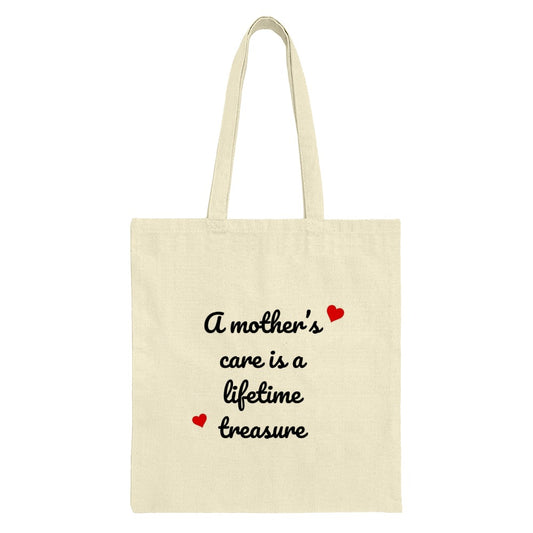 Mother's Care Tote Bag, Lifetime Treasure Gift, Mom Love Present, Mother's Day Shopping Bag, Reusable Grocery Bag, Cute Mom Gift - Tawshia