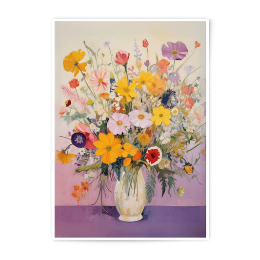 Floral Photographic Print, Flower Bouquet Still Life Art, Colorful Wildflowers Art Print, Botanical Home Decor, Floral Wall Art, Flower - Tawshia
