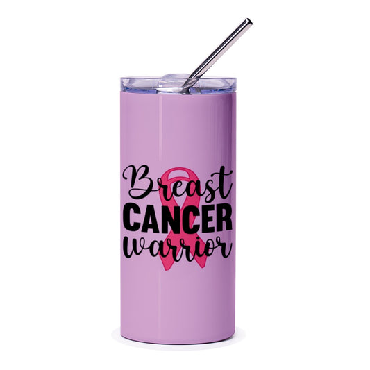Breast Cancer Warrior Tumbler, Pink Ribbon Design, Awareness Tumbler, Gift for Survivor, Inspirational Tumbler, Fight Like a Girl - Tawshia