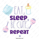 Eat Sleep Be Cute Repeat Pinback Button, Baby Button, New Parent Gift, Cute Baby Button, Funny Pin, Unique Button, Clothing Accessory - Tawshia