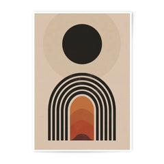 Abstract Rainbow Photographic Print, Geometric Wall Art, Modern Art Print, Minimalist Decor, Home Decor, Arch Art, Circle Art - Tawshia