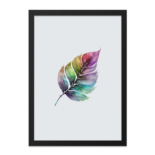 Watercolor Leaf Wall Art, Botanical Print, Colorful Leaf Decor, Nature Inspired Art, Modern Wall Decor, Home Decor Art - Tawshia