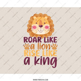 Roar Like a Lion Mouse Pad, Rise Like a King Cute Animal, Motivational Office Decor, Inspirational Quote Mousepad, Desk Accessories - Tawshia