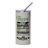 Woman Without Coffee Tumbler, Funny Gift for Her, Sarcastic Coffee Lover, Motivational Tumbler, Coffee Tumbler for Women, Coffee Sayings - Tawshia
