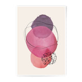 Abstract Photographic Print, Circle Art Print, Modern Wall Decor, Pink Purple Art, Home Decor, Minimalist Art, Trendy Wall Art - Tawshia