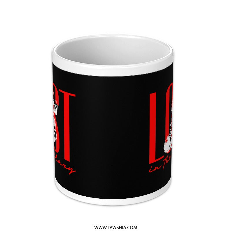 Lost In The Sensory Black And White Mug product