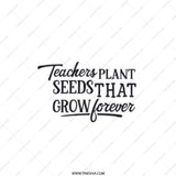 Teacher Gift Pocket Mirror, Inspirational Quote, Teacher Appreciation, End of Year Gift, Thank You Gift, Teachers Plant Seeds - Tawshia