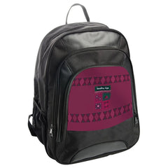 Stylish Black Backpack with Unique Pattern product