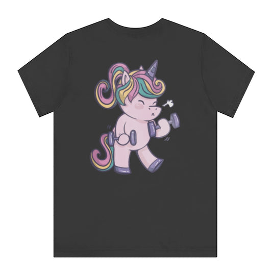 Rainbow Unicorn Weightlifting Graphic T-shirt product