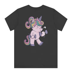 Rainbow Unicorn Weightlifting Graphic T-shirt product