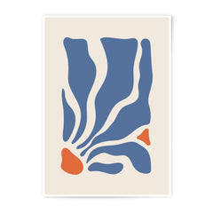 Abstract Shapes Photographic Print, Modern Art Print, Blue and Orange Wall Art, Minimalist Home Decor, Trendy Wall Decor - Tawshia