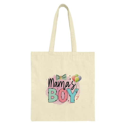Mamas Boy Tote Bag, New Mom Gift, Cute Baby Boy Gift, Baby Shower Gift, Gift For Mother, Tote Bag For Mom, Balloon Gift Bag - Tawshia