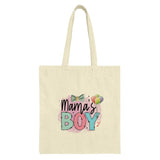 Mamas Boy Tote Bag, New Mom Gift, Cute Baby Boy Gift, Baby Shower Gift, Gift For Mother, Tote Bag For Mom, Balloon Gift Bag - Tawshia