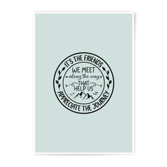 Friends Journey Photographic Prints, Friendship Quote Art, Mountain Decor, Inspirational Wall Art, Journey Gift, Friend Wall Decor - Tawshia