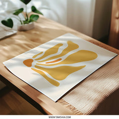 Abstract Photographic Print, Modern Art Print, Minimalist Wall Decor, Yellow Orange Shapes Art, Contemporary Home Decor, Photo Print - Tawshia