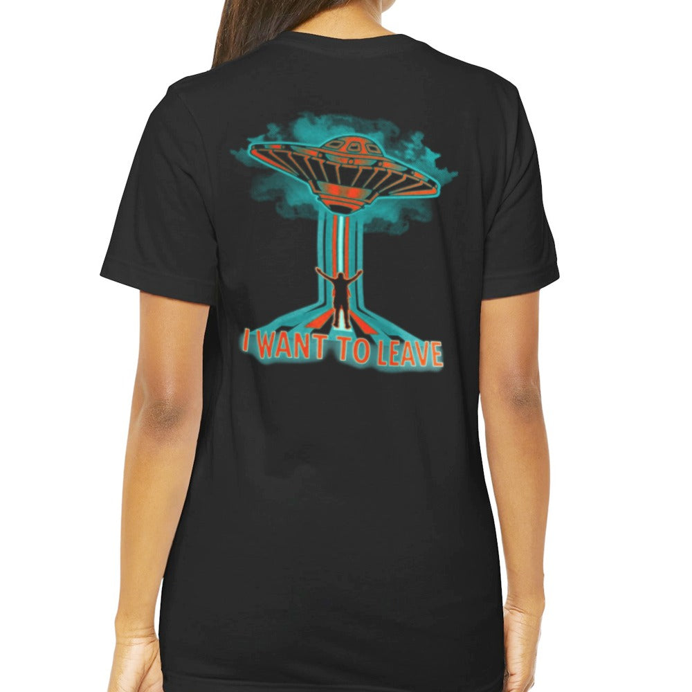 I Want to Leave UFO Graphic Tee Casual T-shirt product