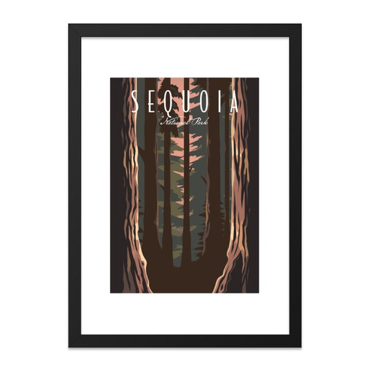 Sequoia National Park Wall Art, Forest Trees Print, Nature Landscape Poster, Modern Home Decor, California Travel Artwork - Tawshia