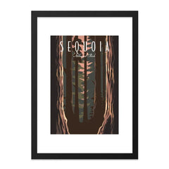 Sequoia National Park Wall Art, Forest Trees Print, Nature Landscape Poster, Modern Home Decor, California Travel Artwork - Tawshia