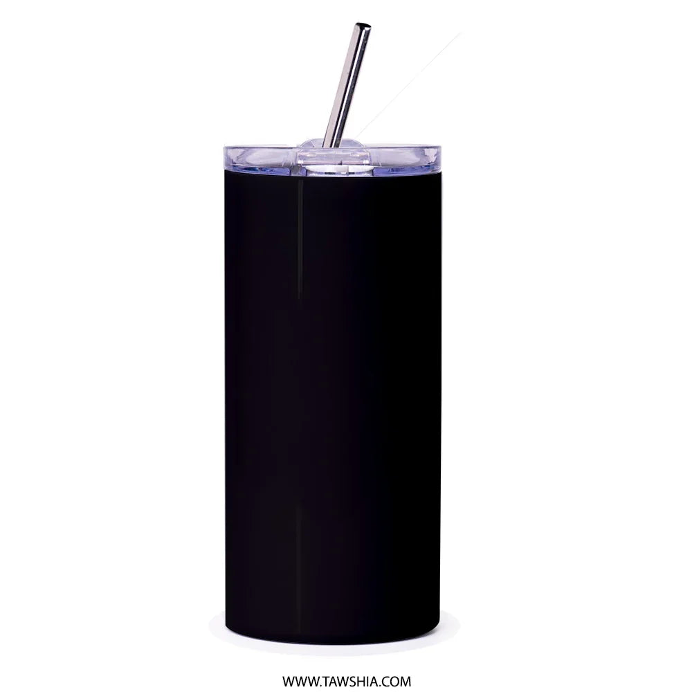 Sleek Black Insulated Tumbler with Straw product