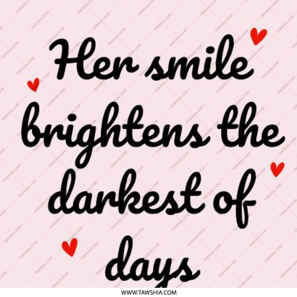 Her Smile Pinback Button, Brightens Days Badge, Inspirational Quote Pin, Cute Heart Pin, Positive Vibes Button, Gift Idea - Tawshia