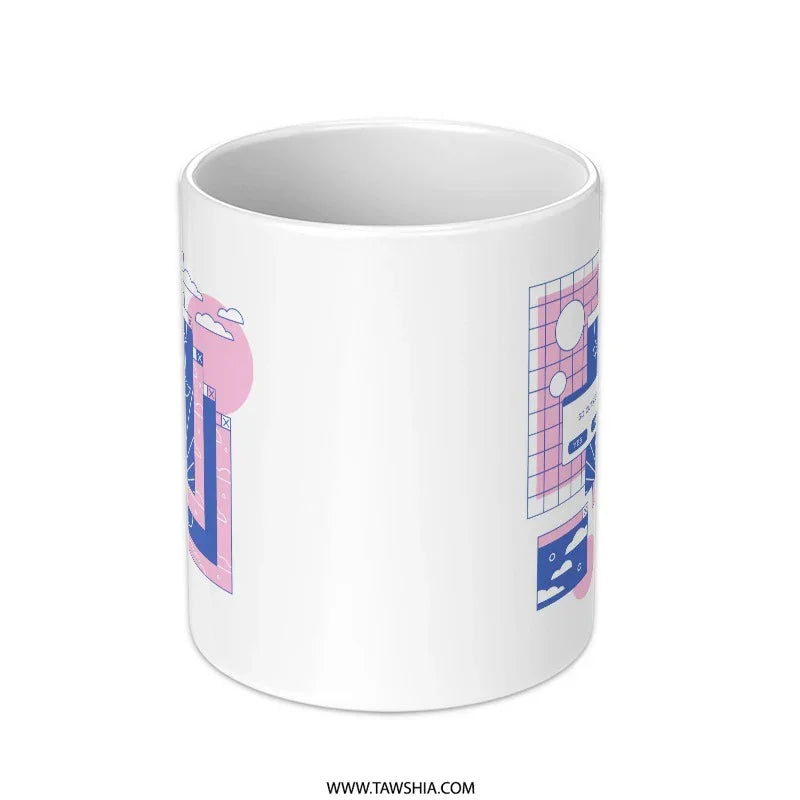 Pastel Geometric Print Mug for Everyday Enjoyment product