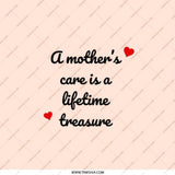 Mother's Care Pocket Mirror, Sentimental Pocket Mirror, Mom Gift, Gift for Mothers Day, Heartfelt Message Mirror, Mother's Love - Tawshia