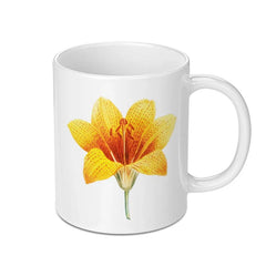 Yellow Tiger Lily Mug, Floral Mug, Flower Coffee Mug, Botanical Mug, Unique Gift Idea, Vintage Lily Art, Nature Lover Gift, Tea Cup - Tawshia