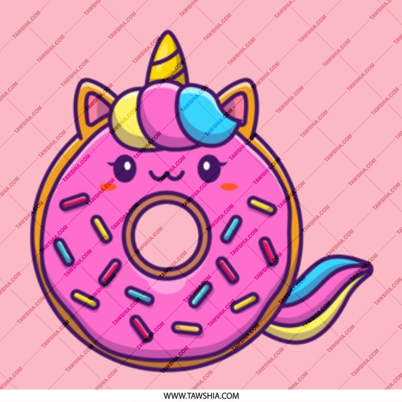 Donut Unicorn Mug, Cute Unicorn Coffee Mug, Novelty Gift Mug, Kawaii Unicorn Gift, Pink Donut Mug, Funny Unicorn Mug, Unique Mugs - Tawshia