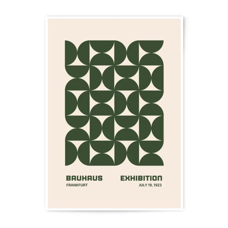 Bauhaus Exhibition, 1923 Photographic Print, Geometric Art, Retro Wall Decor, Mid Century Modern Art, Living Room Decor, Home Decor - Tawshia