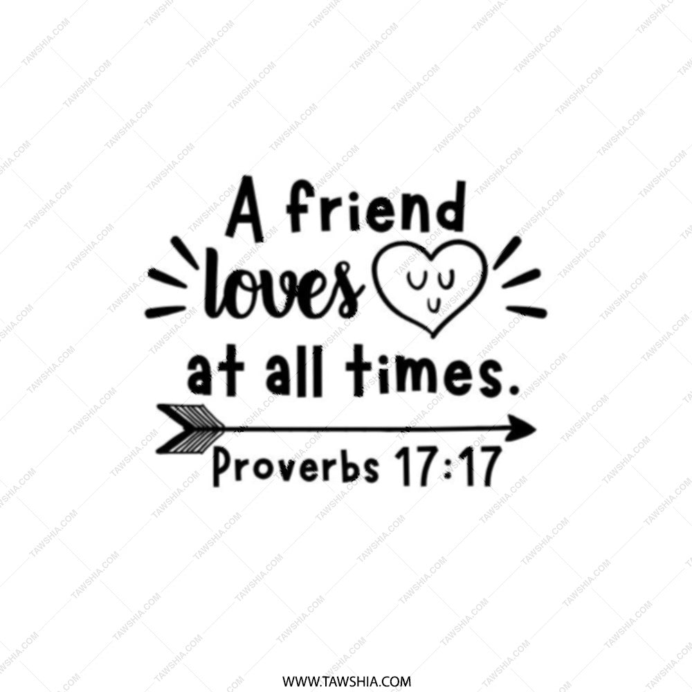 Friend Loves Pocket Mirror, Proverbs Quote, Religious Gift, Christian Mirror, Best Friend Gift, Inspiration Pocket Mirror, Cute Heart - Tawshia