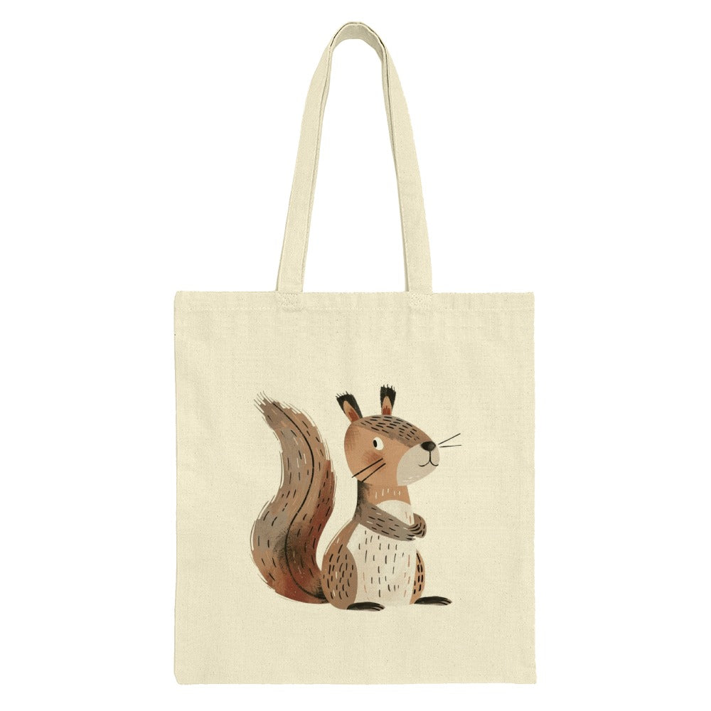 Squirrel Tote Bag, Cute Animal Bag, Forest Creature Gift, Nature Lover Handbag, Unique Design Tote, Everyday Tote, Book Bag, Shopping Bag - Tawshia