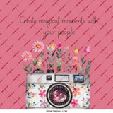 Floral Camera Pinback Button, Create Magical Moments Button, Photography Lover Button, Gift for Photographer, Camera Badge, Floral Pin - Tawshia