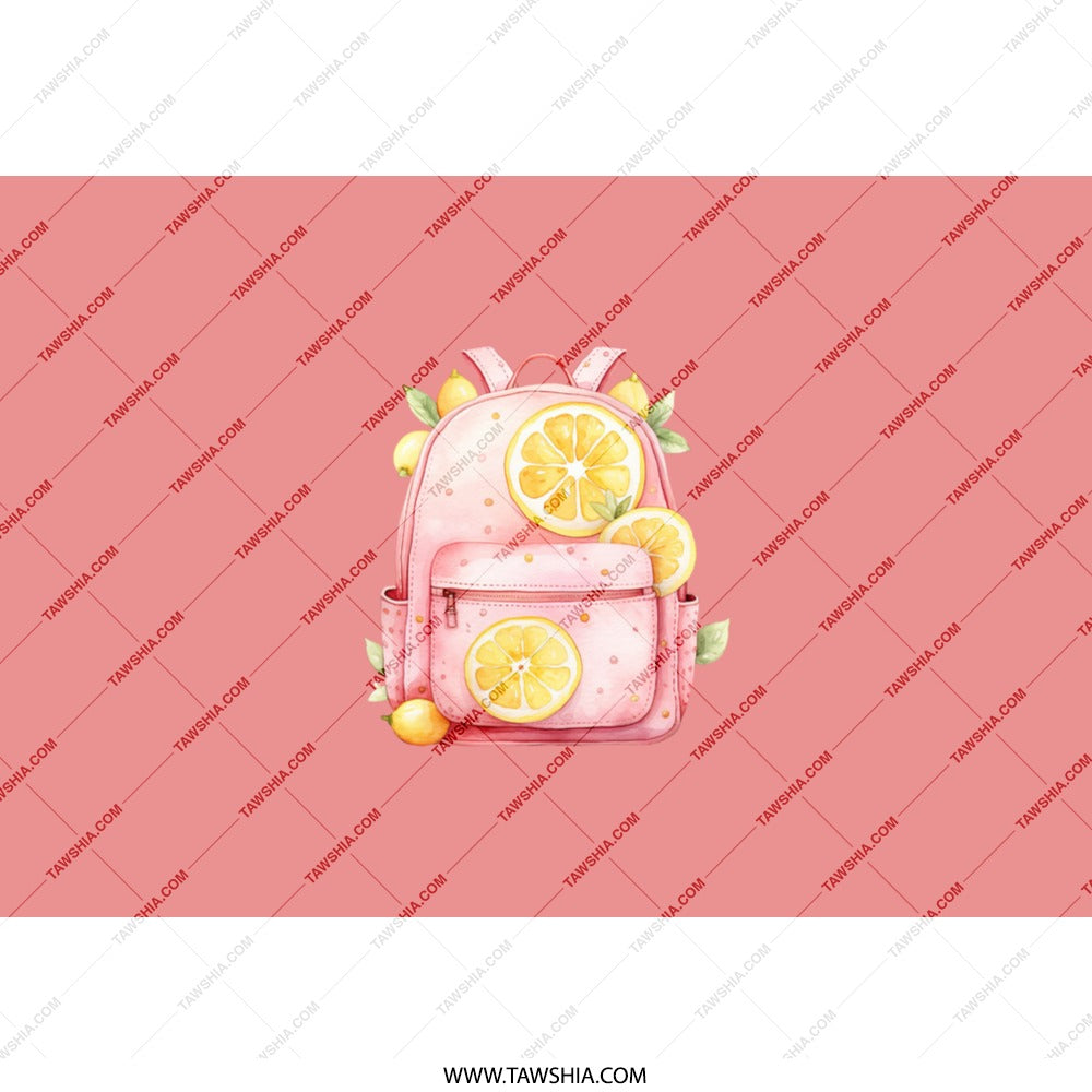 Lemon Backpack Tumbler, Cute Tumbler, Summer Tumbler, Back To School Tumbler, Trendy Tumbler, Pink Tumbler, Travel Tumbler, Gift For Her - Tawshia