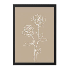 Rose Line Art, Floral Wall Art, Minimalist Art Print, Flower Drawing, Rose Artwork, Botanical Art, Home Decor, Line Drawing, Modern Art - Tawshia