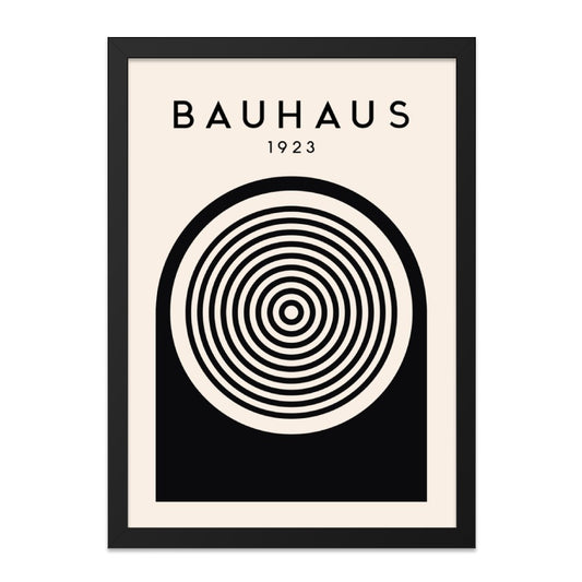 Bauhaus 1923 Wall Art, Minimalist Print, Abstract Circle Art, Modern Home Decor, Geometric Poster, Gallery Wall Art, Black and White Art - Tawshia