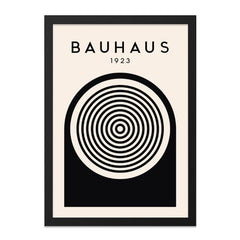 Bauhaus 1923 Wall Art, Minimalist Print, Abstract Circle Art, Modern Home Decor, Geometric Poster, Gallery Wall Art, Black and White Art - Tawshia