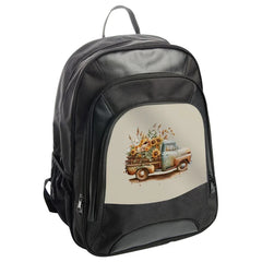 Sunflower Truck BackPack, Floral Autumn BackPack, Vintage Truck Art, Rustic Fall BackPack, Stylish Travel BackPack, Gift Idea BackPack - Tawshia