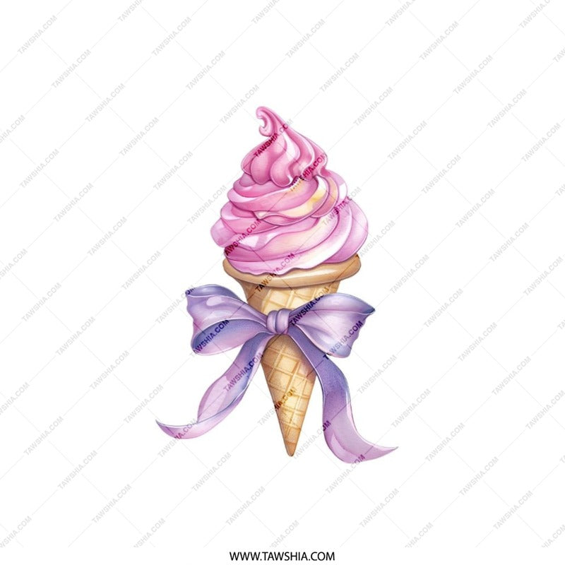 Ice Cream Pillow, Cute Cone Pillow, Sweet Treat Throw Pillow, Decorative Pillow Cover, Playful Home Decor, Unique Gift Idea - Tawshia