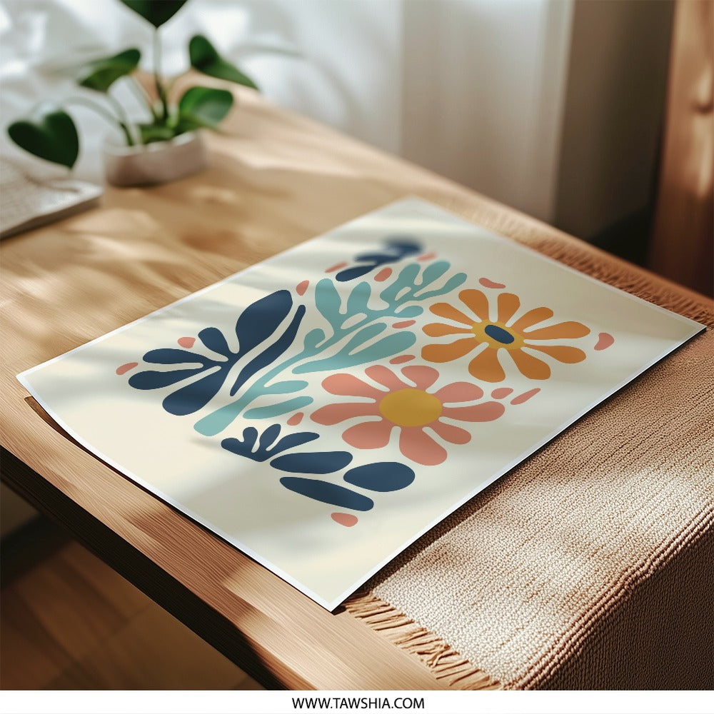 Floral Photographic Print, Abstract Flower Wall Art, Modern Art Print, Flower Power Home Decor, Botanical Art - Tawshia