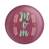 Mom Pinback Button, Floral Mom, Gift for Mom, Mothers Day Pin, Cute Mom Pin, Aesthetic Mom Button, Badge for Mom, Trendy Pinback Button - Tawshia
