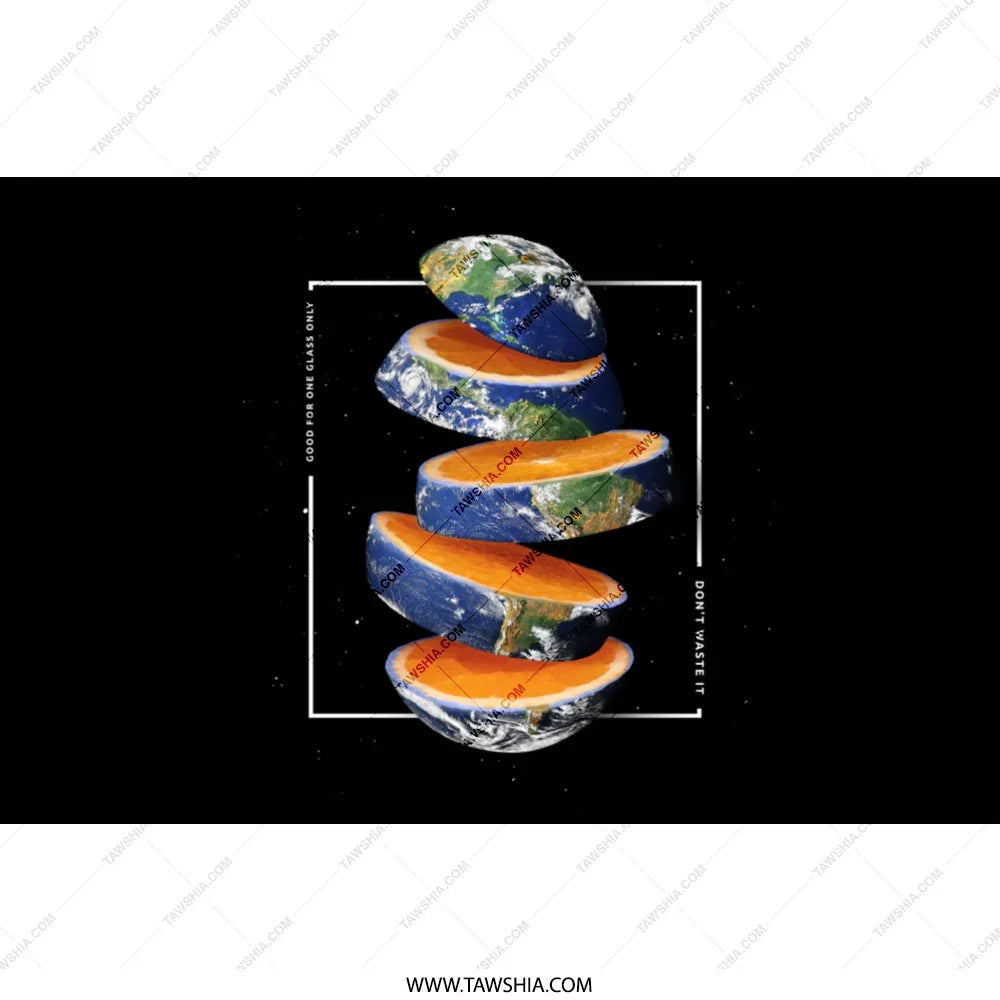Unique Globe Fruit Slice Design for Your Wall Art product